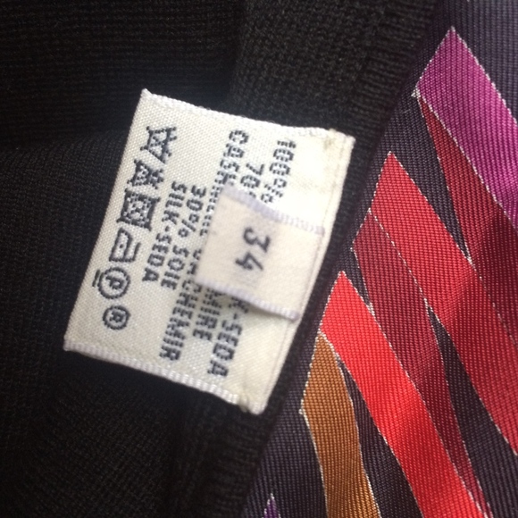 HERMES Clothing Silk Cashmere Dress Made in France - Picture 7 of 8